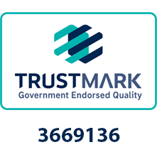 TrustMark logo with the text "Government Endorsed Quality" and the number 3669136 displayed below, highlighting a certified arborist and tree surgeon serving South Shields and the wider North East.